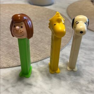 Set of 3 Peanuts Character PEZ Dispensers